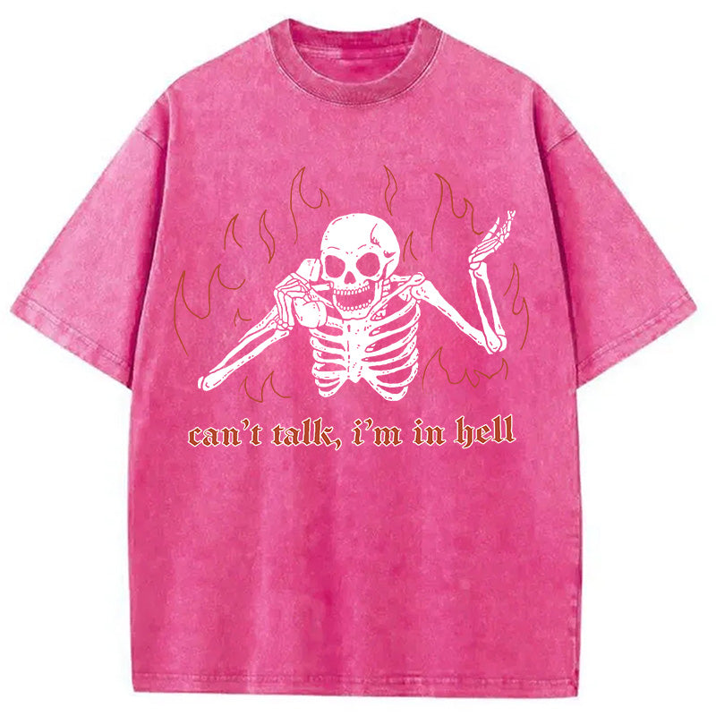 bbb Can't Talk In Hell Washed T-Shirt