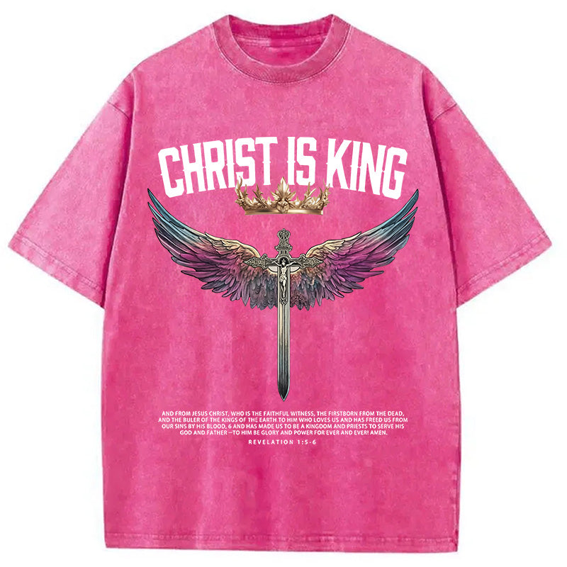 bbb Christ Is King Christian Washed T-Shirt