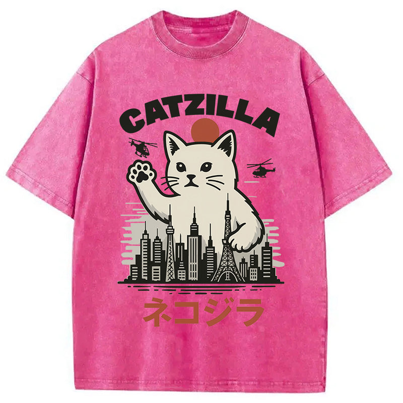 bbb Feline Fury Over Tokyo Washed T-Shirt