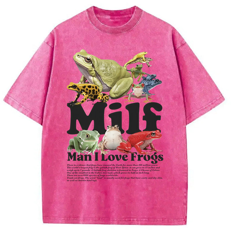 bbb Man I Love Frogs Washed T-Shirt