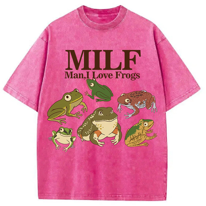 bbb I Love Frogs Washed T-Shirt