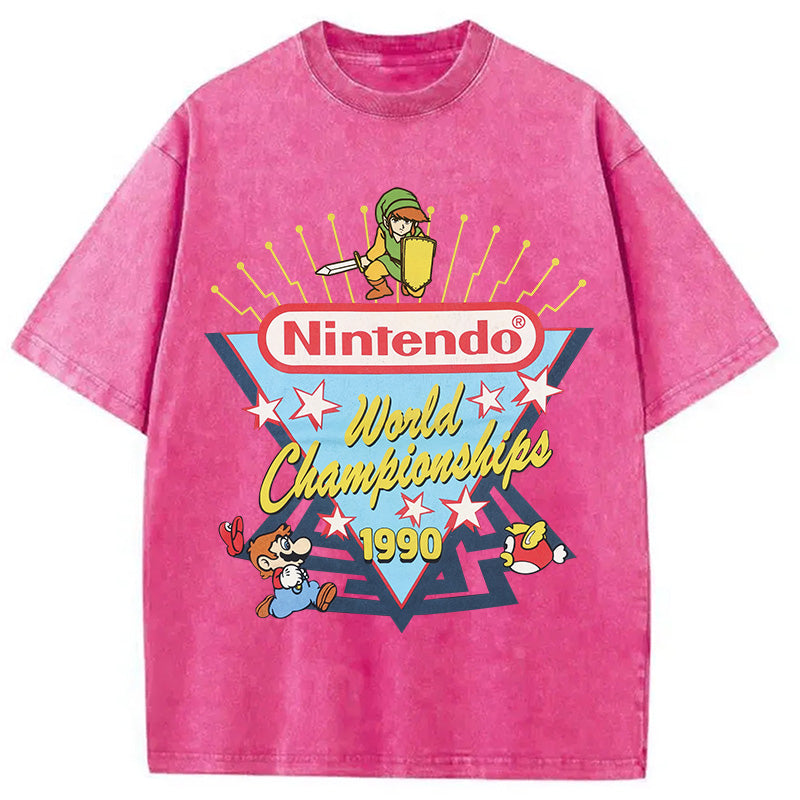 bbb 90s Nintendo World Championship Washed T-Shirt