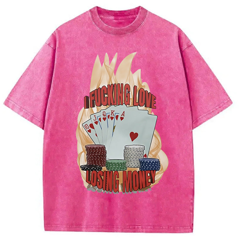 bbb I Love Losing Money Washed T-Shirt