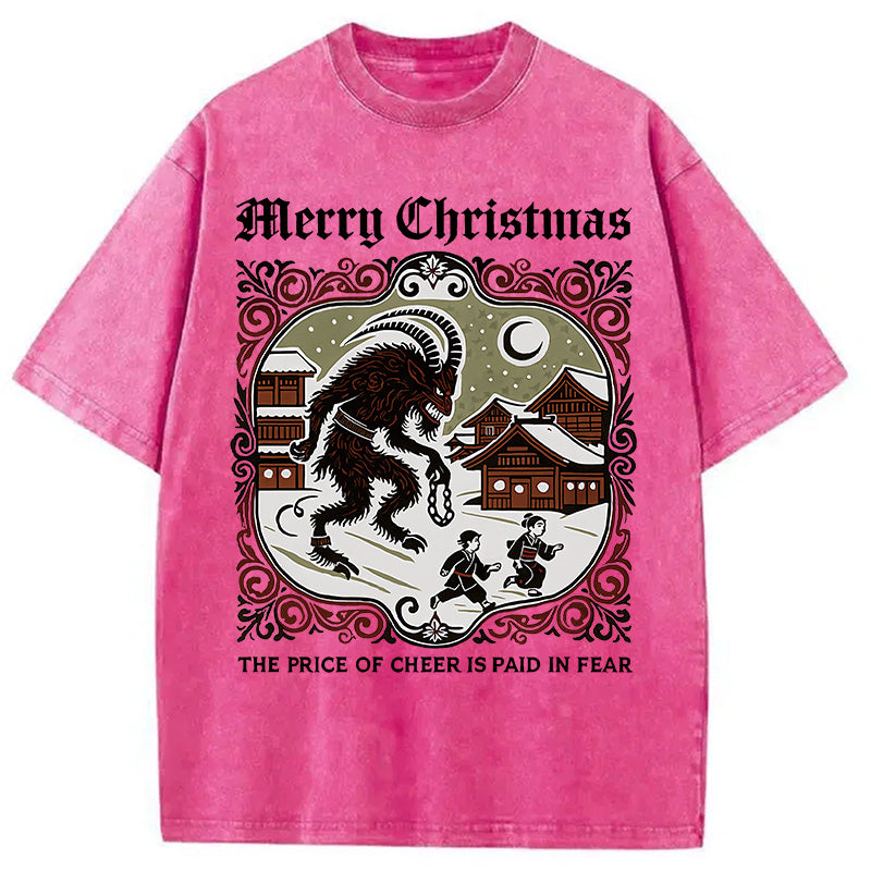 bbb The Price of Cheer is Paid in Fear Washed T-Shirt