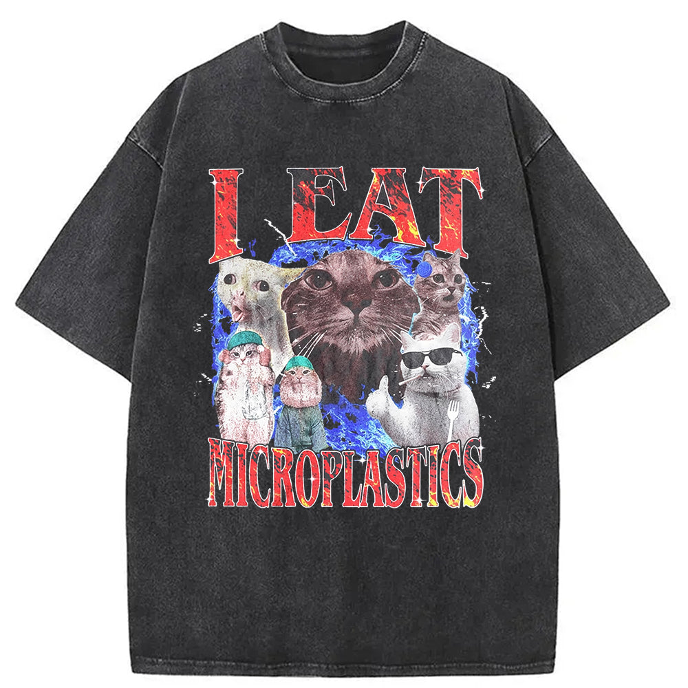 bbb I Eat Microplastics Washed T-Shirt