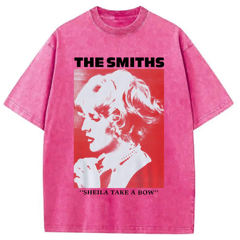bbb The Smiths Sheila Take A Bow Meme Washed T-Shirt