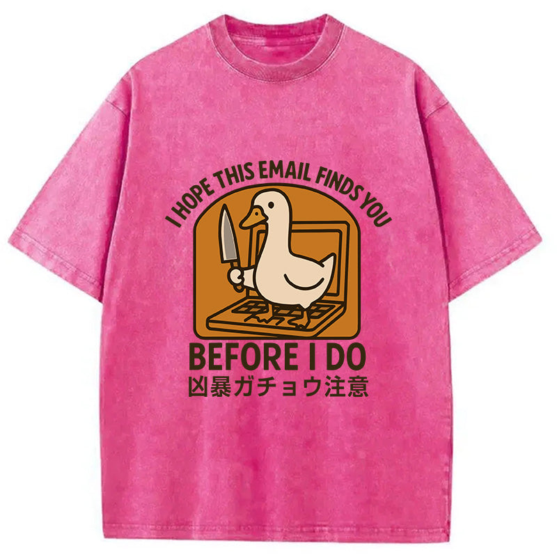 bbb Goose With A Knife Washed T-Shirt