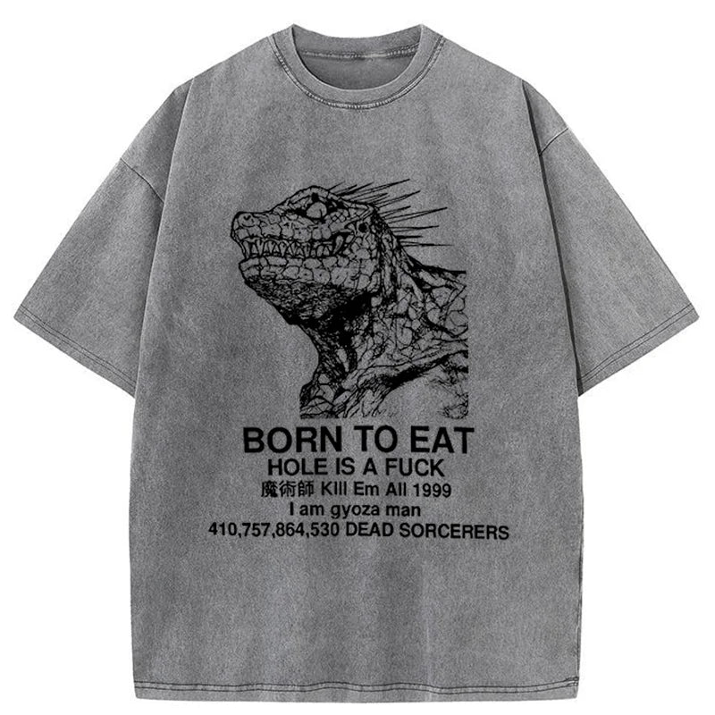 bbb Born To Eat Washed T-Shirt
