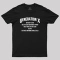 Gen X WDGAF  T-Shirt