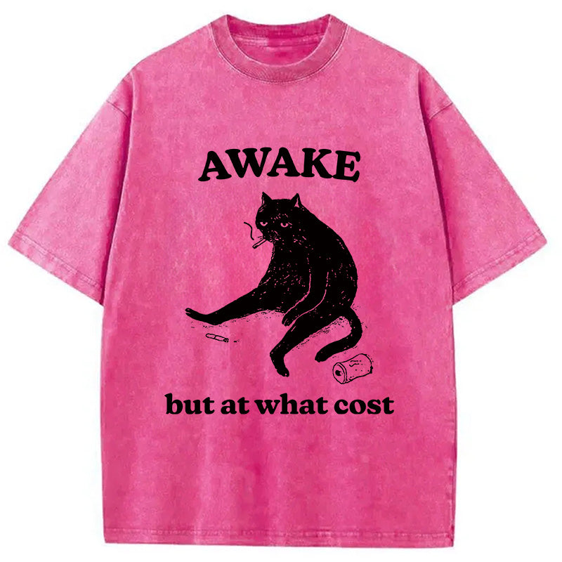 bbb Decadent Smoking Cat Washed T-Shirt