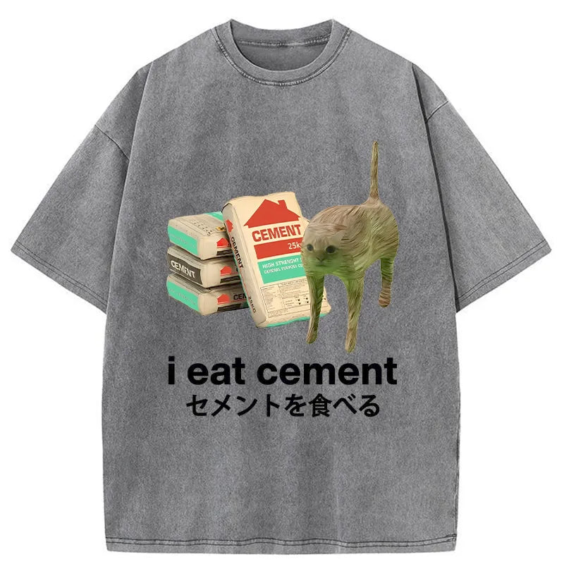 bbb I Eat Cement Washed T-Shirt