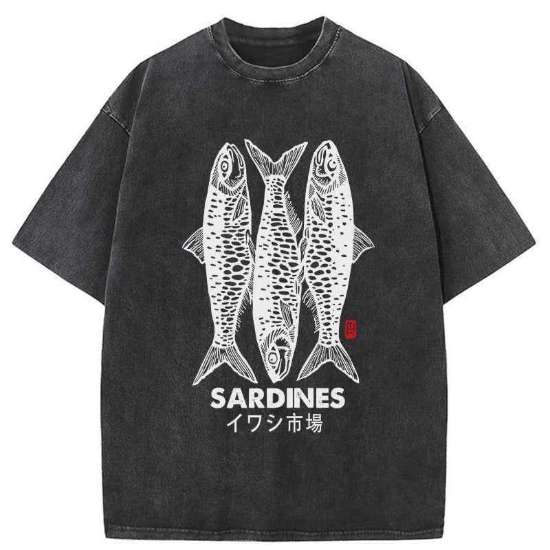 bbb Sardines Market Washed T-Shirt