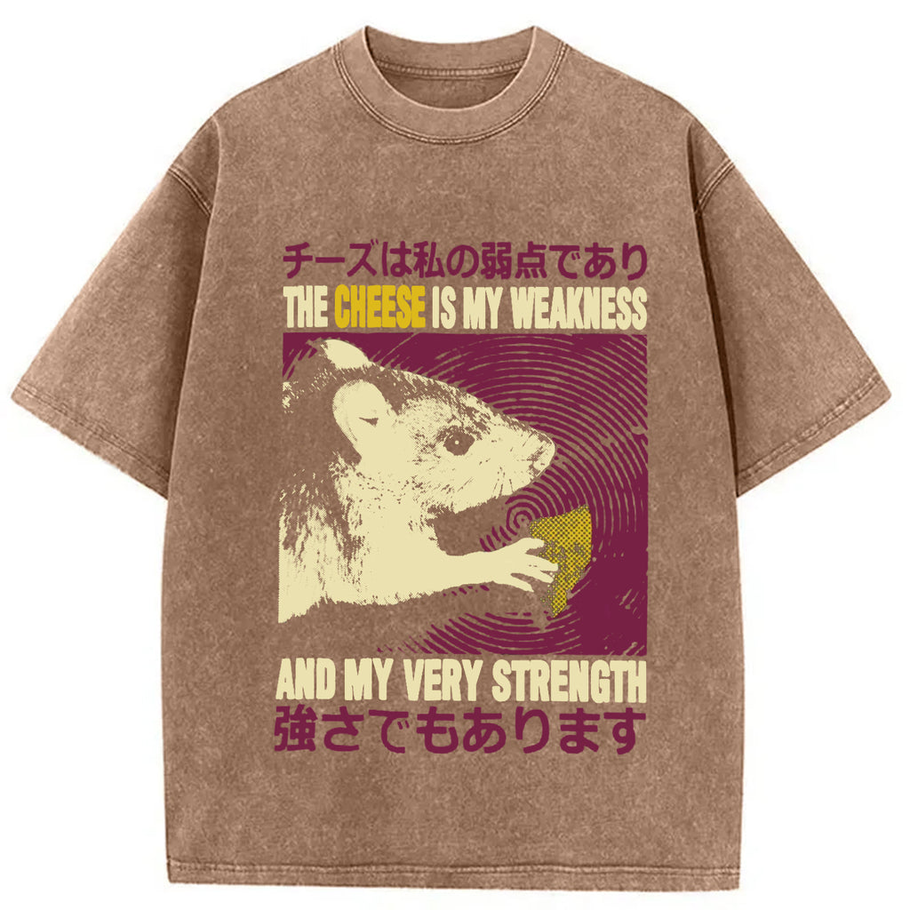 bbb The Cheese is My Weakness Washed T-Shirt