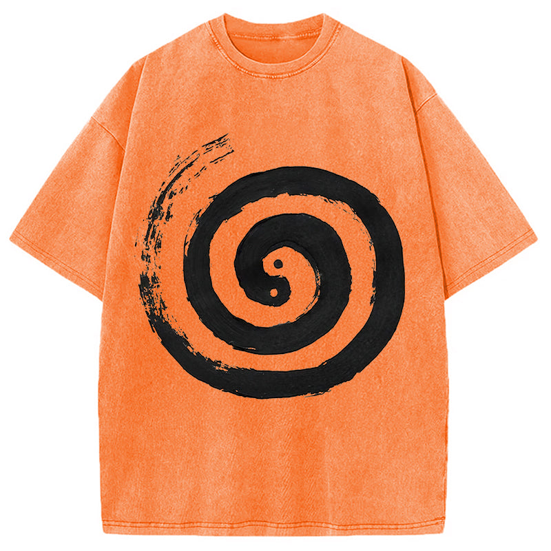 bbb The Tai Chi Yin Yang Cycle of Life Washed T-Shirt