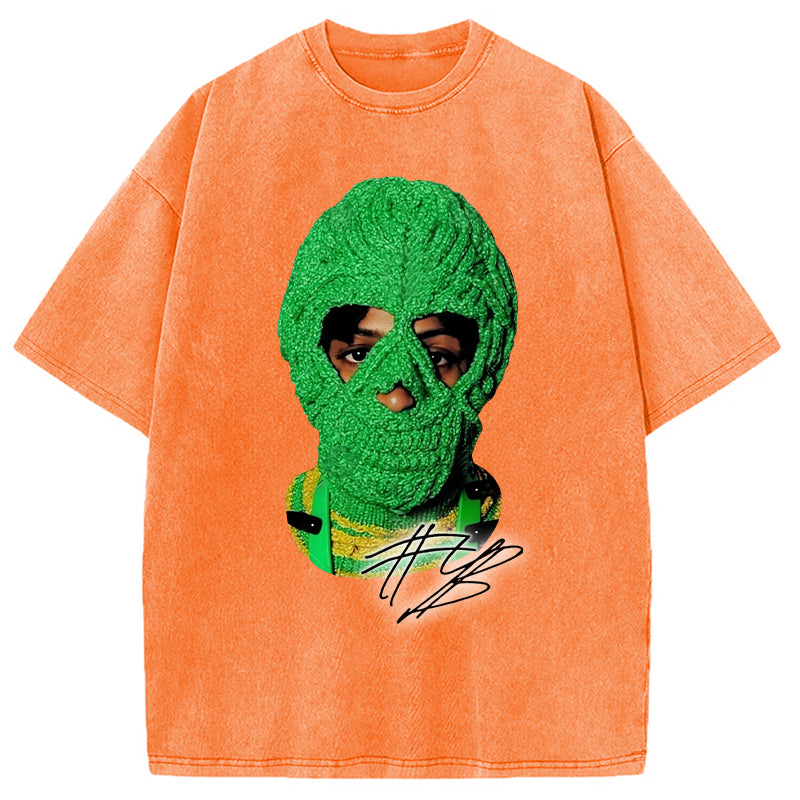 bbb NBA Youngboy Big Face Masa Washed T-Shirt
