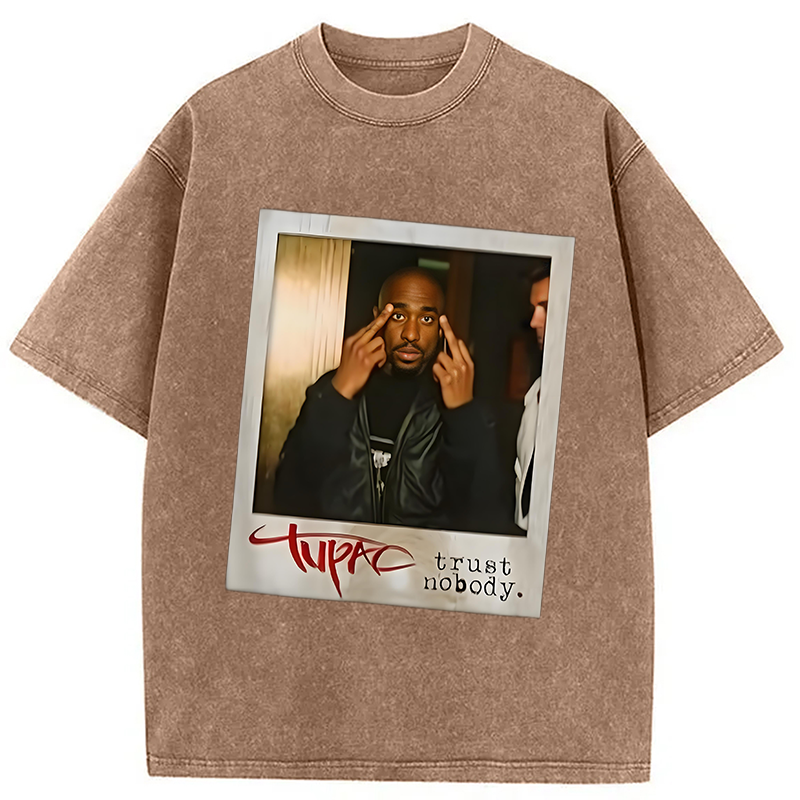 bbb TUPAC SHAKUR Trust Nobody Washed T-Shirt
