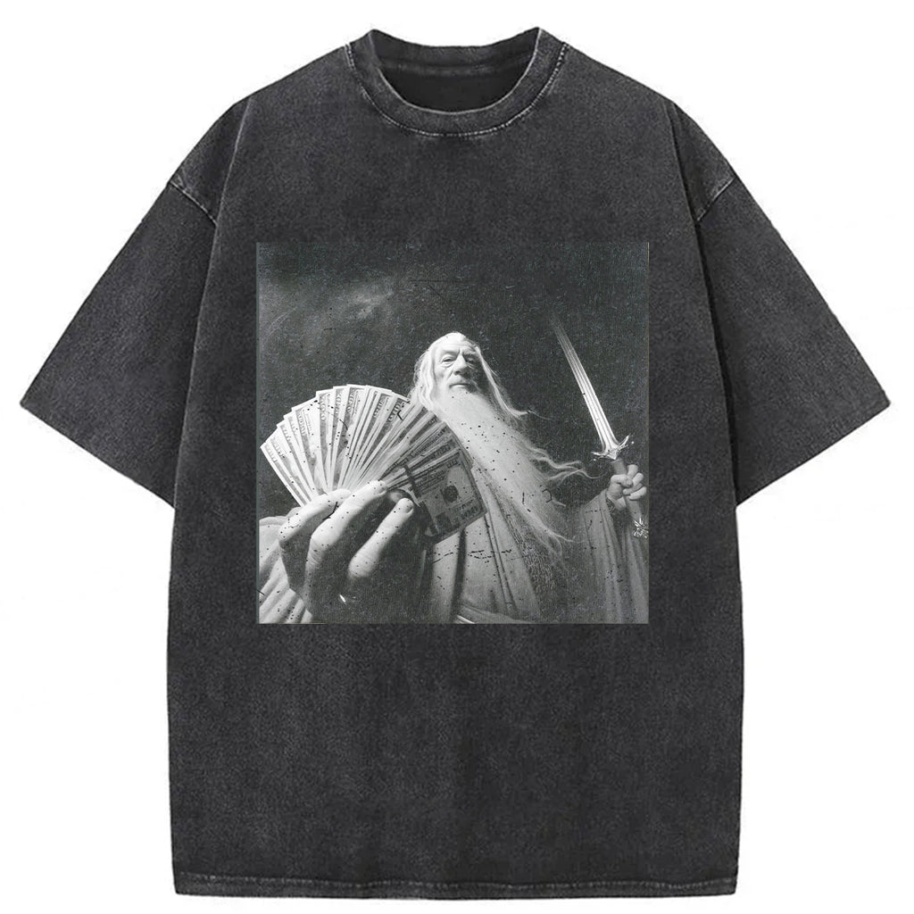 bbb Wizard Old And Rich Comfort Washed T-shirt