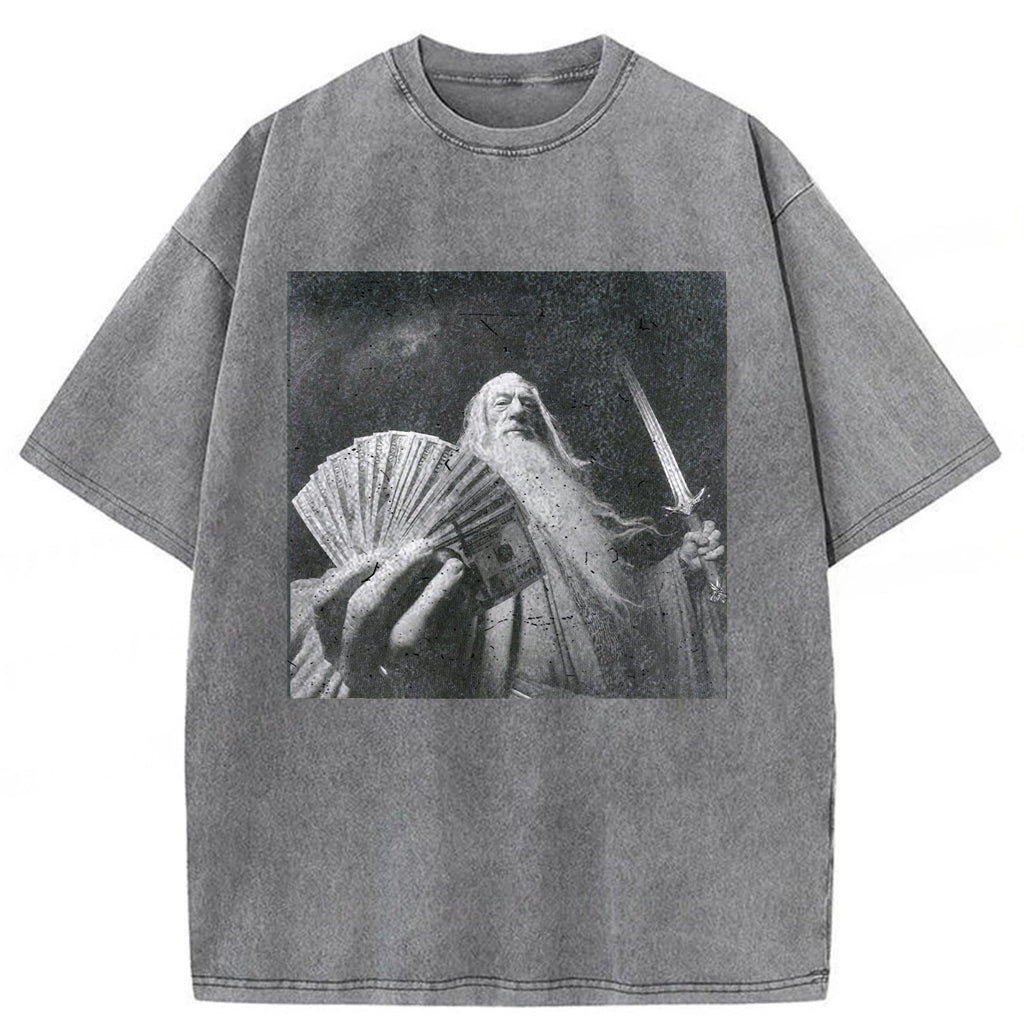bbb Wizard Old And Rich Comfort Washed T-shirt