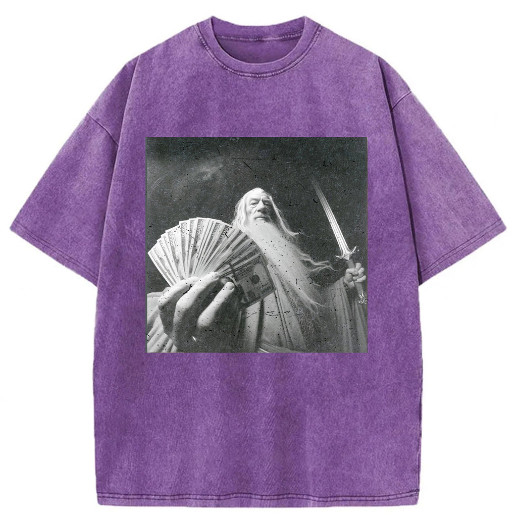 bbb Wizard Old And Rich Comfort Washed T-shirt