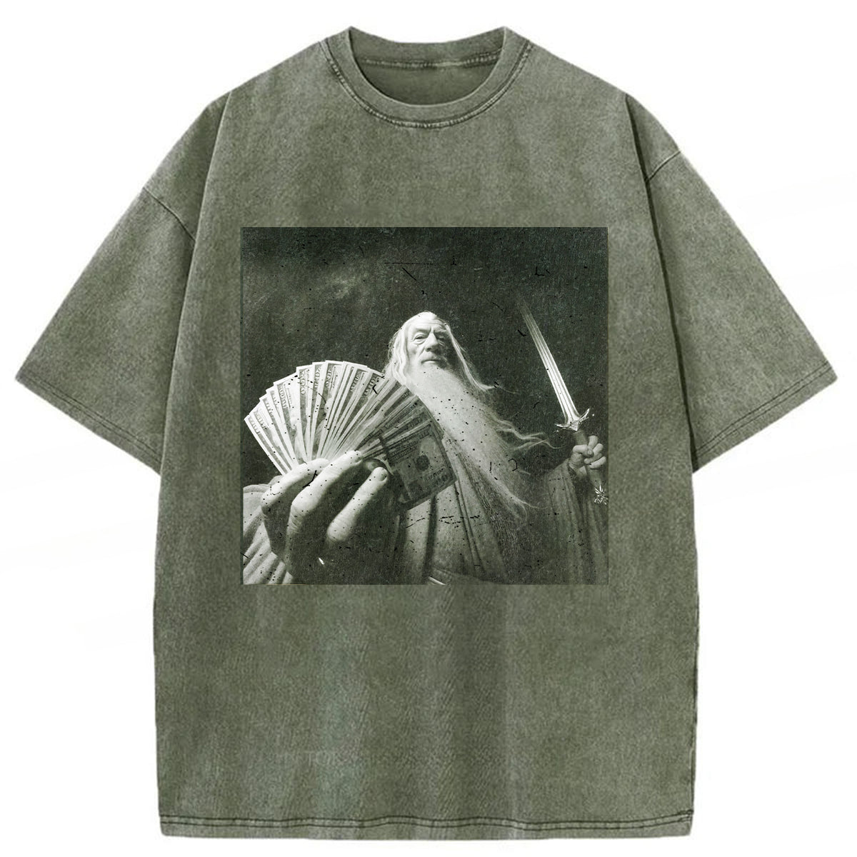 bbb Wizard Old And Rich Comfort Washed T-shirt