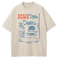 bbb Pasta Pups Dachshunds As Pasta Types Washed T-shirt