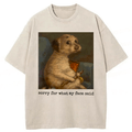 bbb Sorry For What My Face Said Funny Mood Meme Washed T-shirt