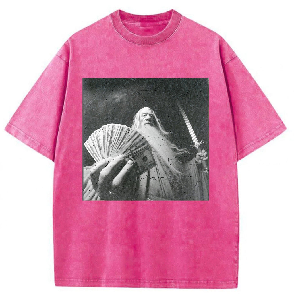 bbb Wizard Old And Rich Comfort Washed T-shirt