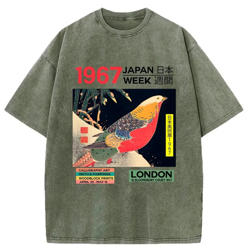 bbb Art Studio Exhibition Japanese Washed T-Shirt