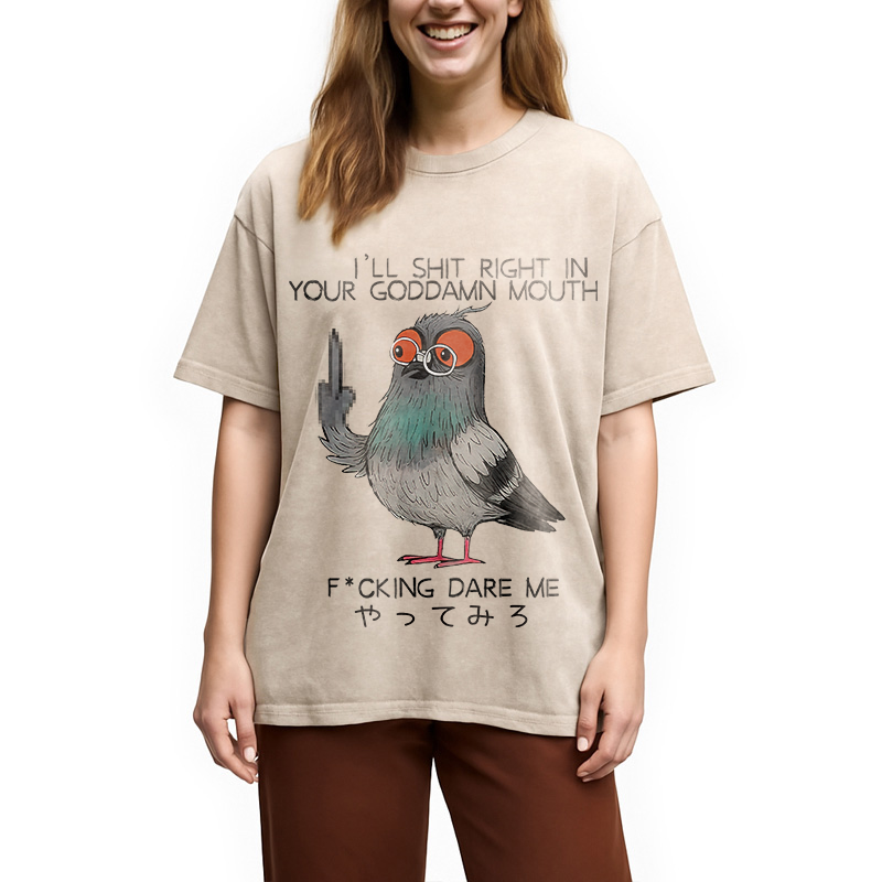 bbb Angry Pigeon Washed T-Shirt