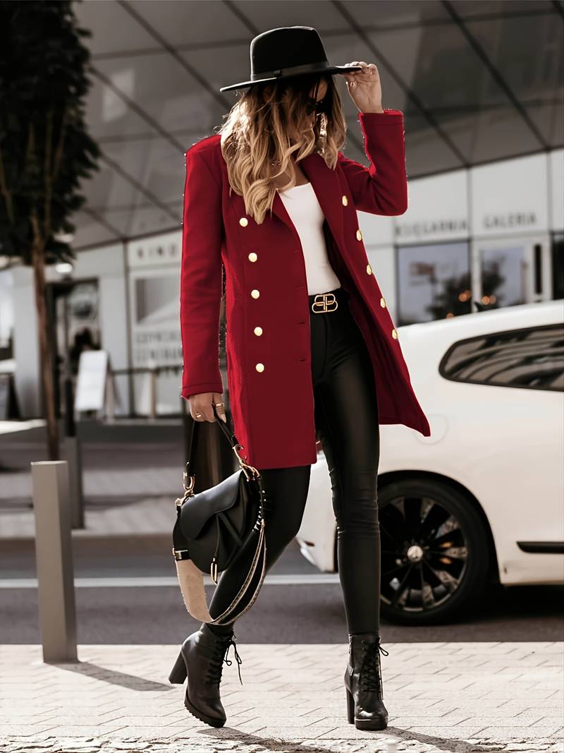 Warm Women’s Wool Coat - Tailored Fit, Flattering Winter