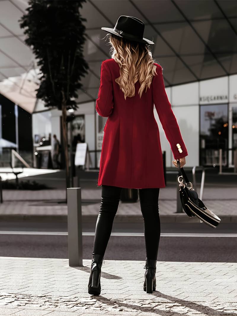 Warm Women’s Wool Coat - Tailored Fit, Flattering Winter