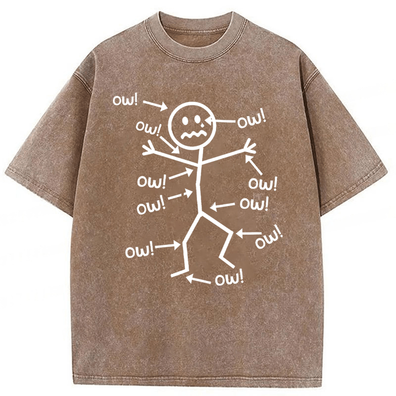 bbb Funny Chronic Pain Awareness Washed T-shirt