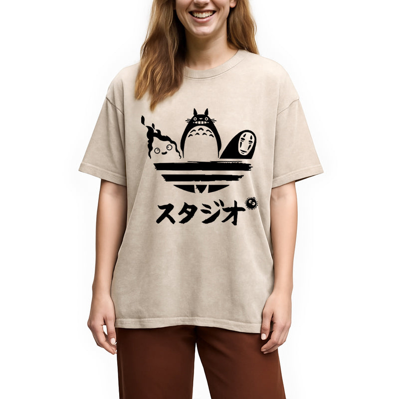bbb Ghibli Vintage Japanese Washed T-Shirt