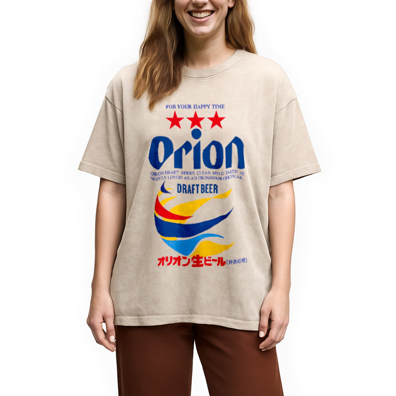 bbb Orion Beer Vintage Japanese Washed T-Shirt