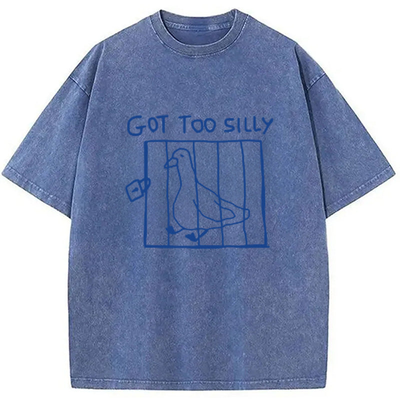 bbb Got Too Silly Meme Washed T-Shirt