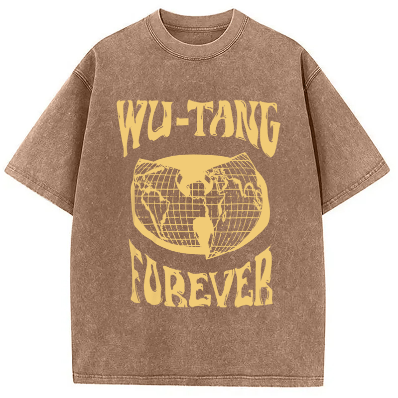 bbb Wu-Tang Forever Hip-Hop Washed T-Shirt