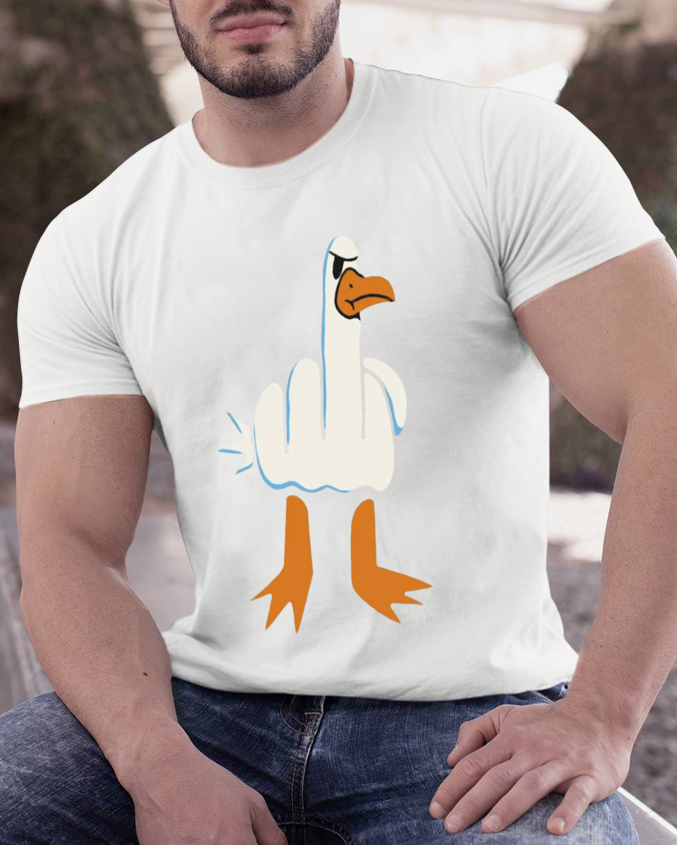 Rude Seagull Design Funny y T-Shirt