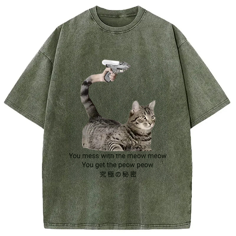 bbb Cat's Secret Weapon Washed T-Shirt