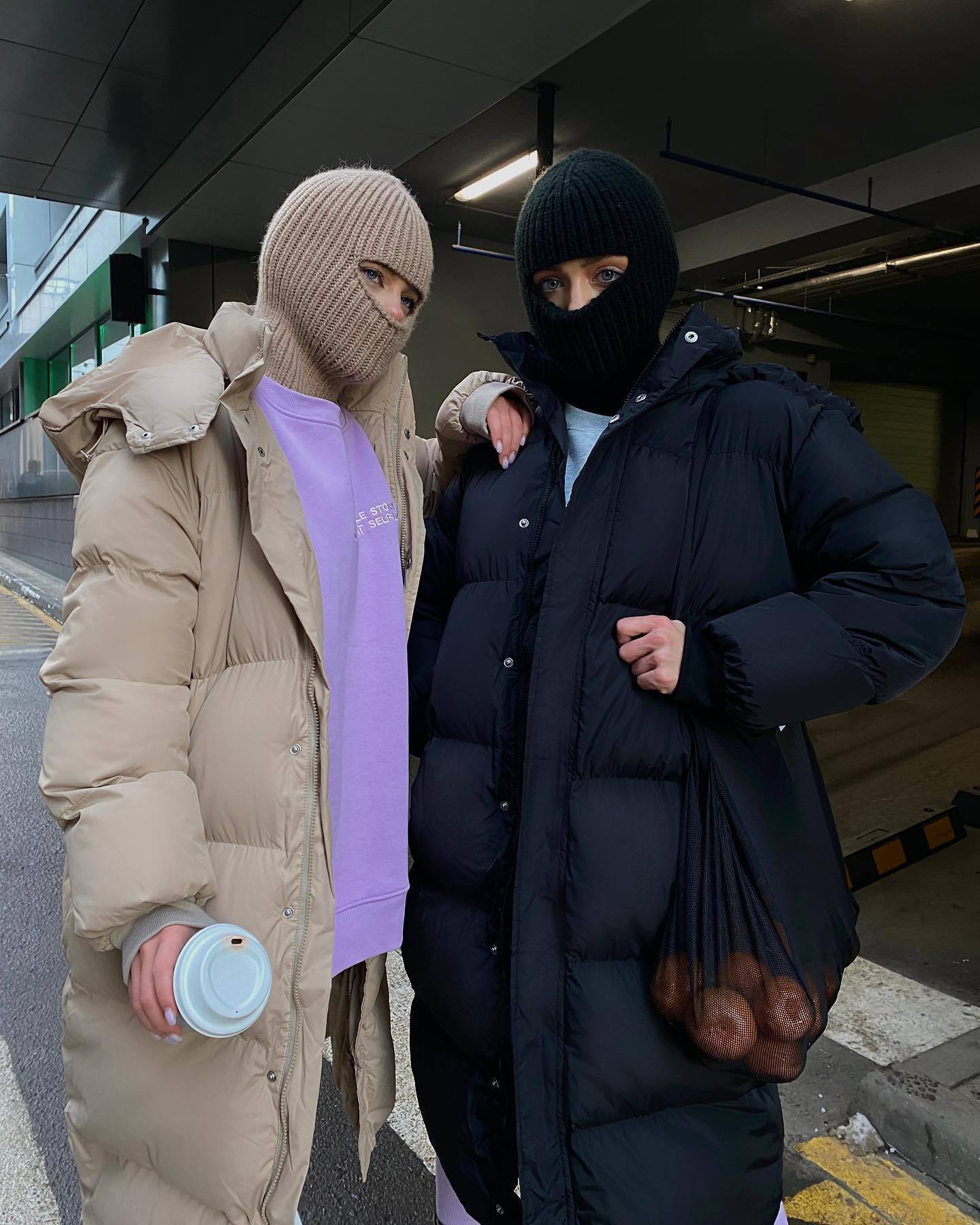 Warm Cozy Women's Puffer Coat - Longline, Cotton, Winter