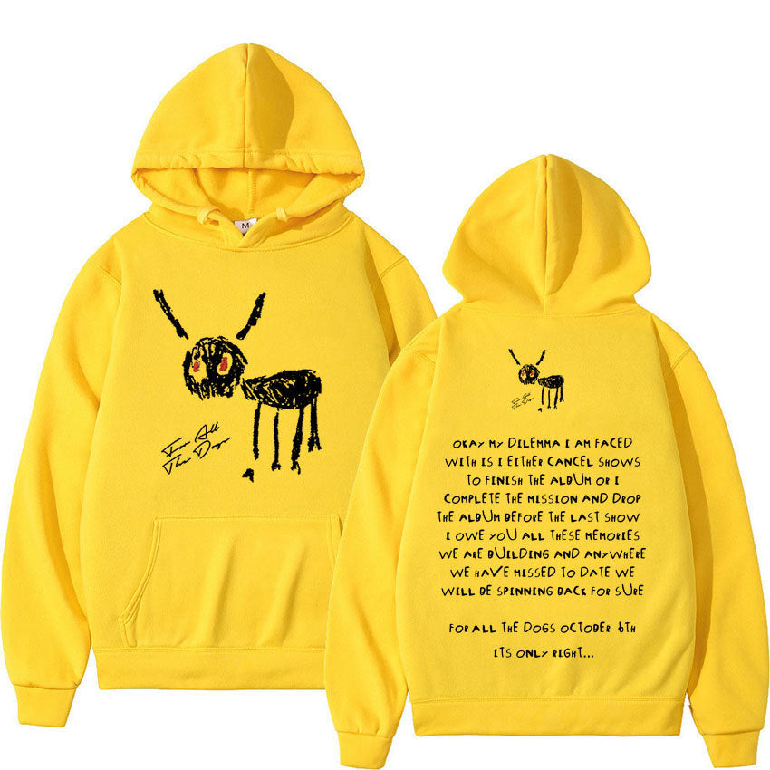 Oversized Men's Hoodie - Relaxed Spandex Blend, Streetwear