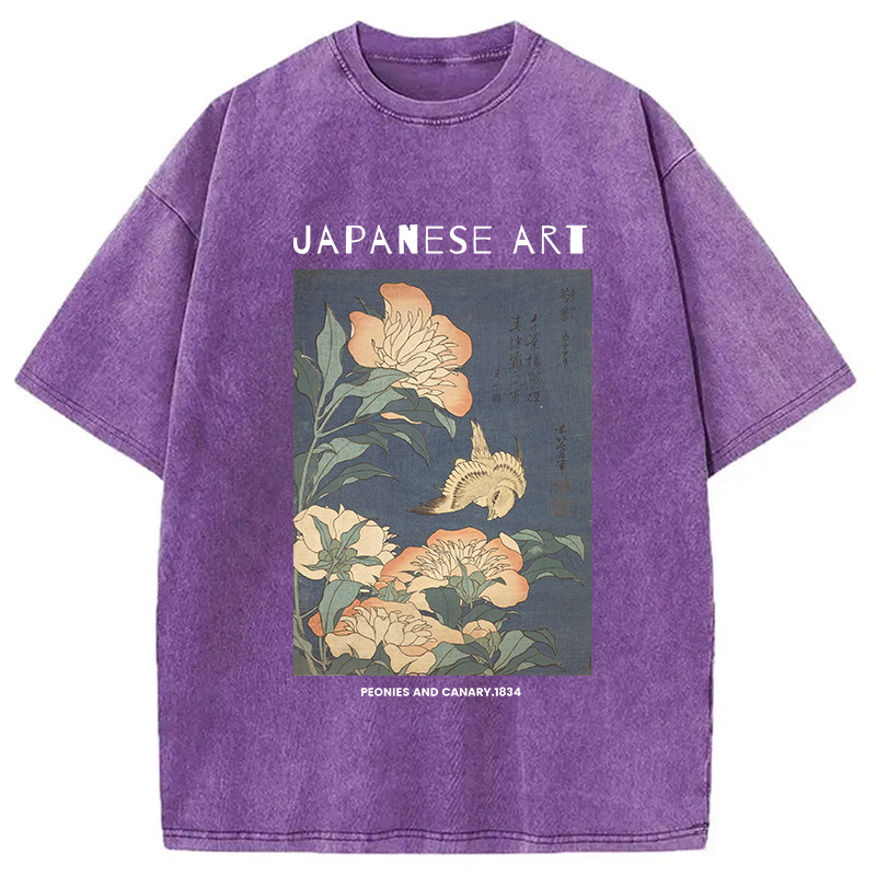 bbb Peonies and Cherry Washed T-Shirt