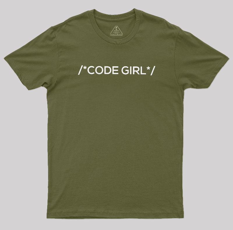 Coder Girl Programmer  T-Shirt