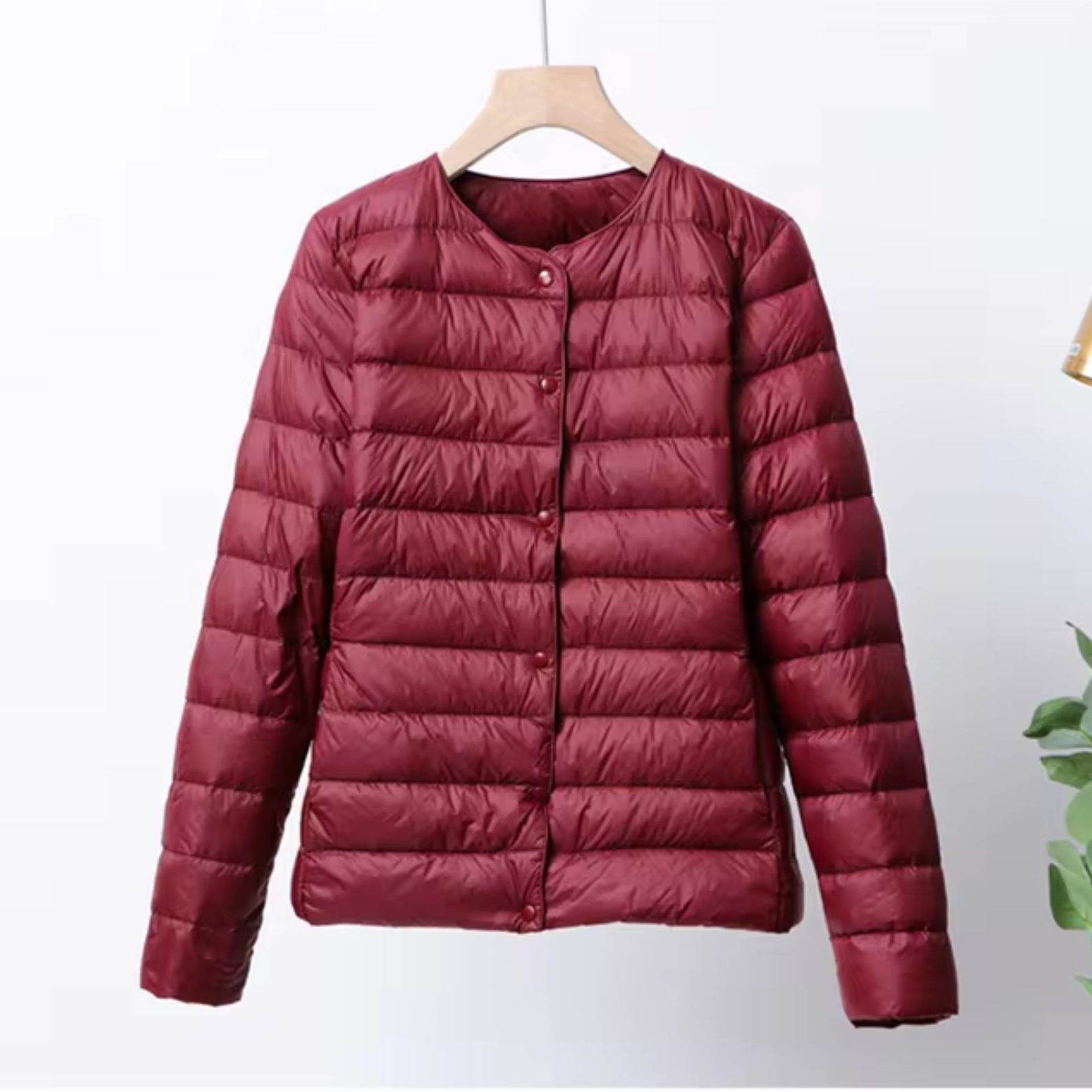 Lightweight Women Down Jacket - Cropped Boxy, Down, Layering