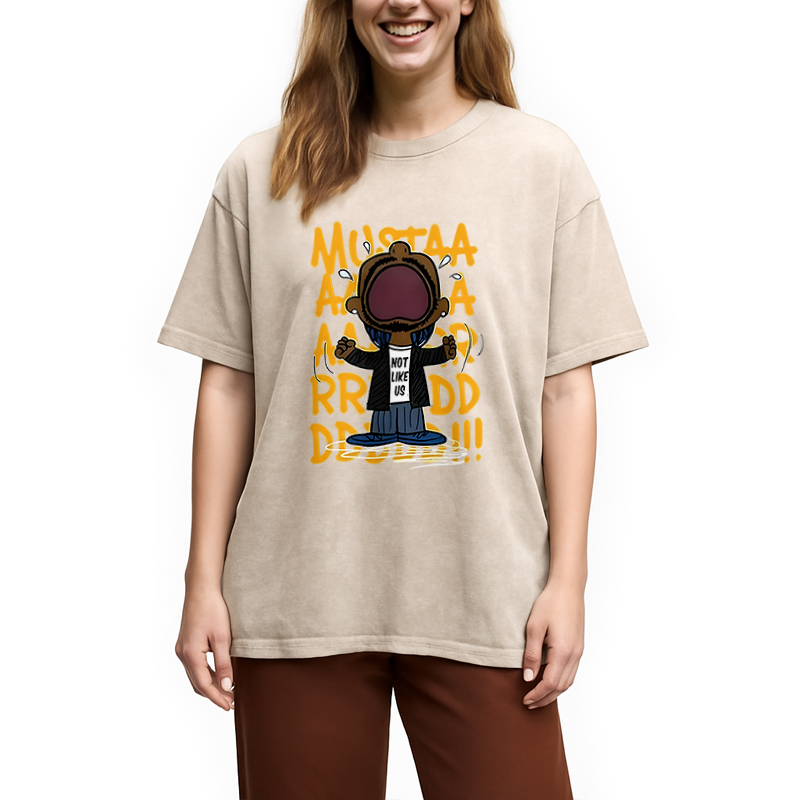 bbb Kendrick Mustard Lamar Rapper Washed T-Shirt