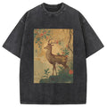 bbb Graceful Japanese Deer Washed T-Shirt