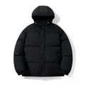 Insulating Puffer Coat - Hooded Boxy Short, Chenille