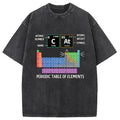bbb Cat Periodic Table Chemistry Washed T-Shirt