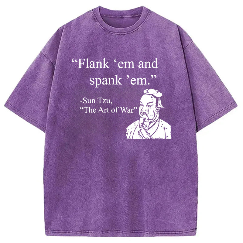 bbb The Art Of War Funny Washed T-Shirt