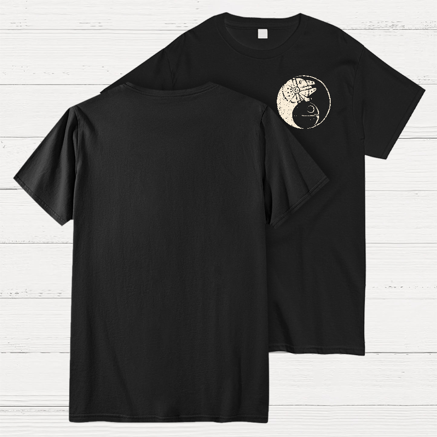 Balancing The Force Front And Back Printing  T-Shirt