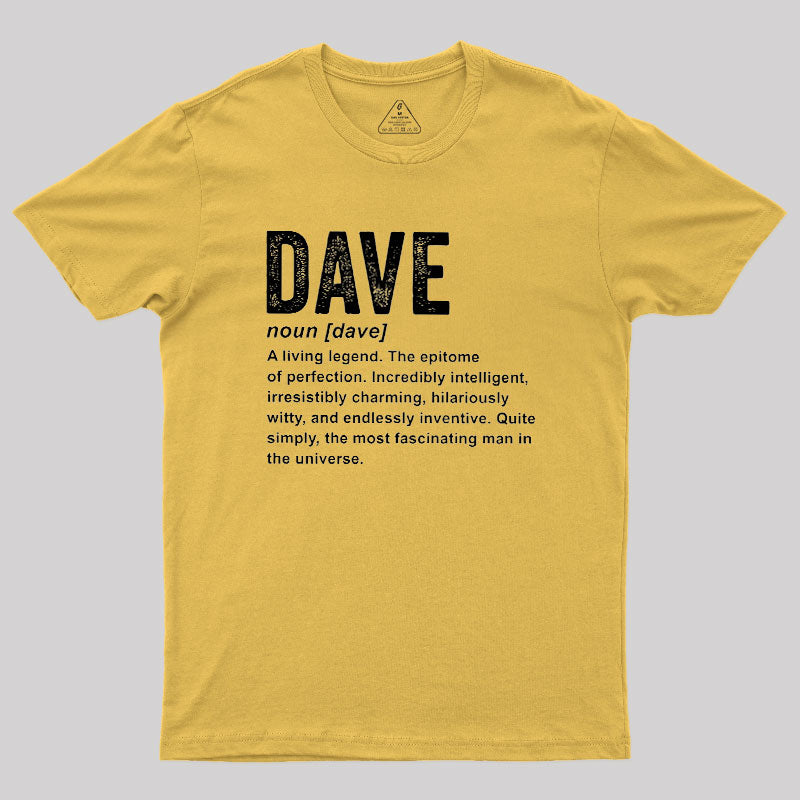 Dave Definition Funny Dave  T-Shirt